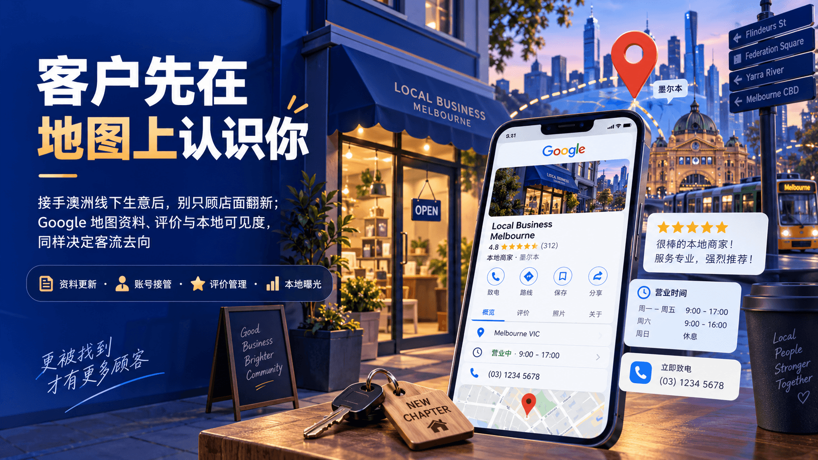 接手澳洲线下生意?别忽视Google地图!墨尔本SEO本地攻略